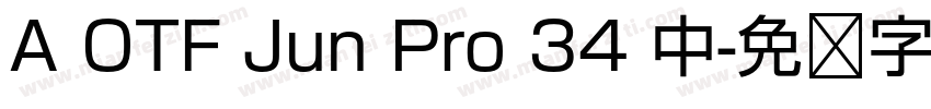 A OTF Jun Pro 34 中字体转换